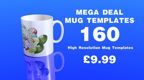 Product picture 160 High resolution mug templates 300dpi